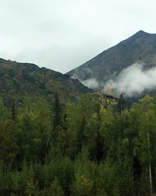 mountains in fall